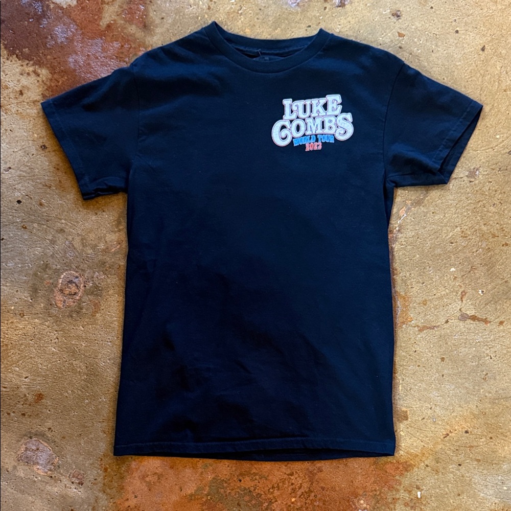 Black Luke Combs Graphic T-Shirt